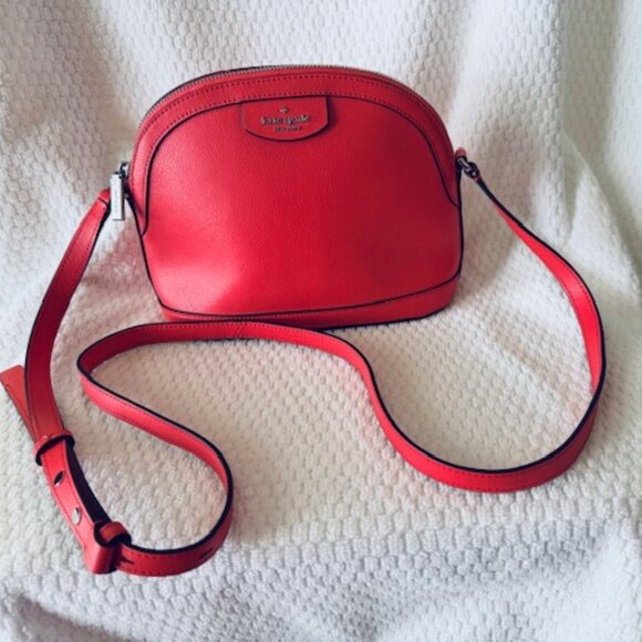 kate spade Handbags - ✨ Kate Spade Dome Crossbody in Stoplight Red - EUC ✨